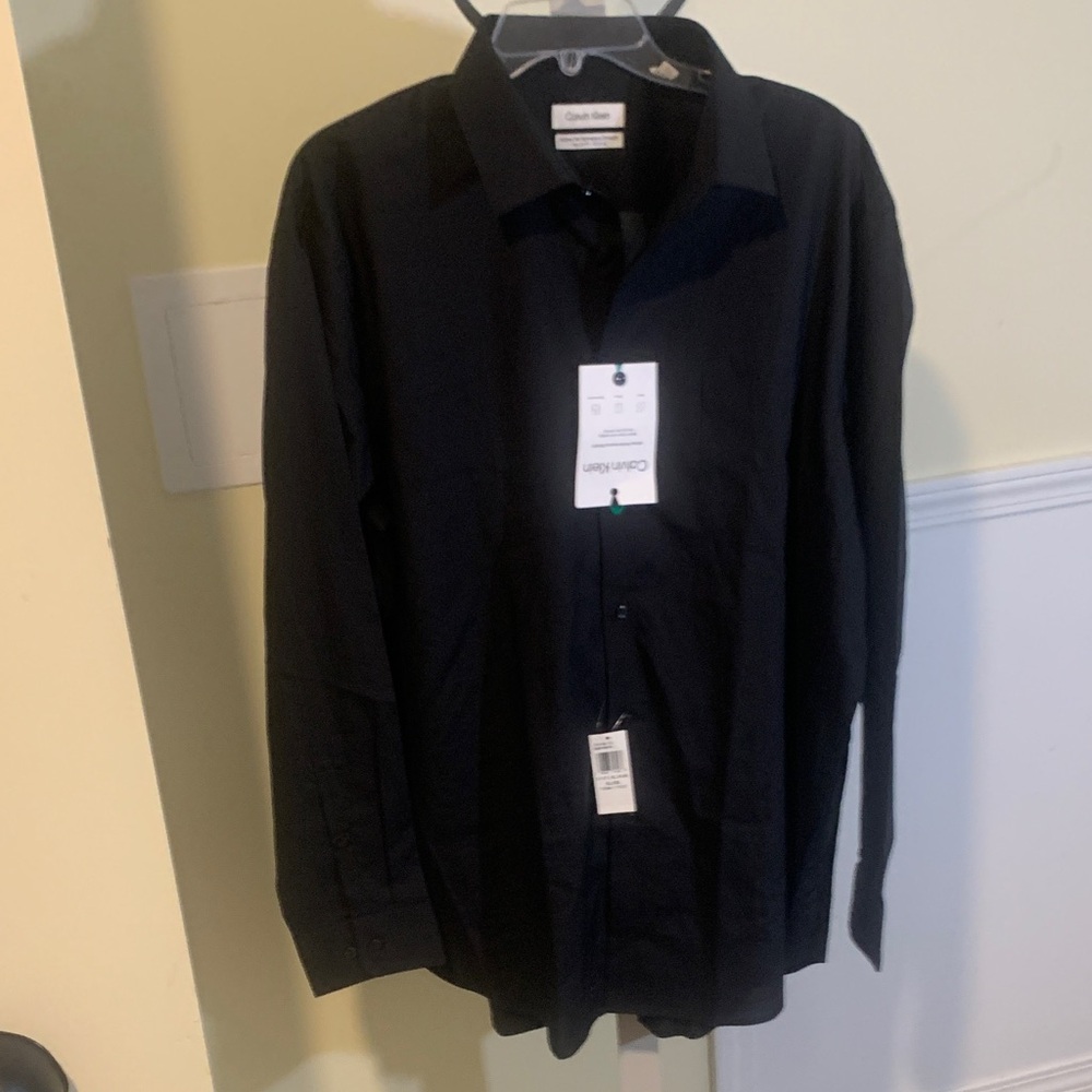 Calvin Klein Classic Black Button-Up Shirt